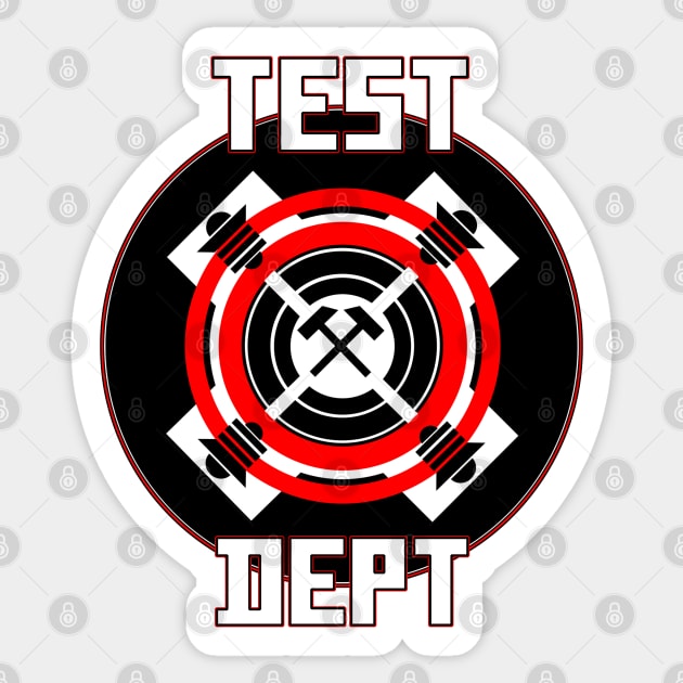 Test Dept - Sonic Subterfuge. Sticker by OriginalDarkPoetry